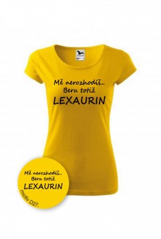 Tričko pro zdravotní sestřičku D27 žluté XXL dámské