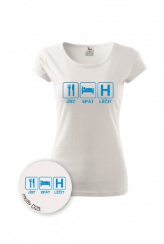 Tričko pro zdravotní sestřičku D23 bílé XL dámské