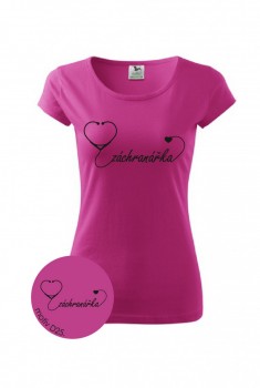 Tričko pro zdravotní sestřičku D25 růžové XXL dámské