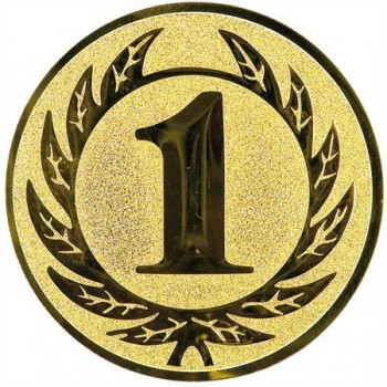 Emblém 1. místo zlato 25 mm