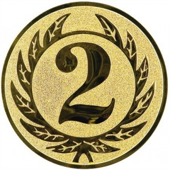 Emblém 2. místo zlato 25 mm