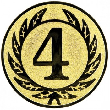 Emblém 4. místo zlato 25 mm