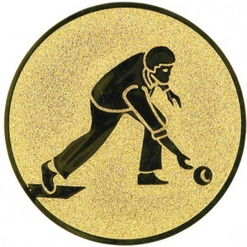 Emblém kuželky - muž zlato 25 mm