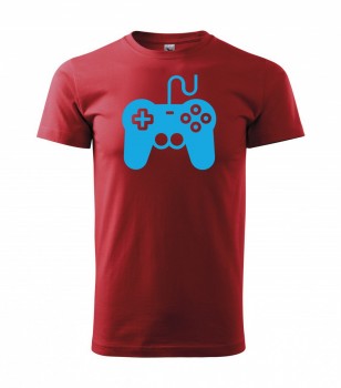 Tričko pro hráče H01 červené se sv. modrým potiskem XL pánské