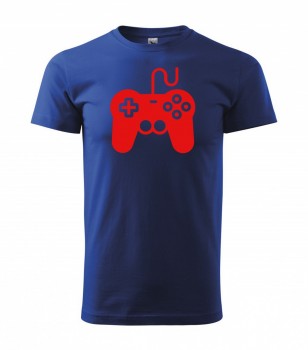Tričko pro hráče H01 královská modrá s červeným potiskem XXL pánské