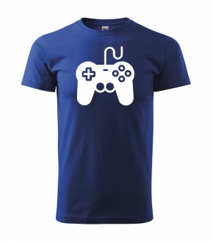 Tričko pro hráče H01 královská modrá s bílým potiskem XL pánské