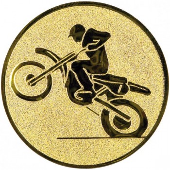 Emblém motokros zlato 25 mm