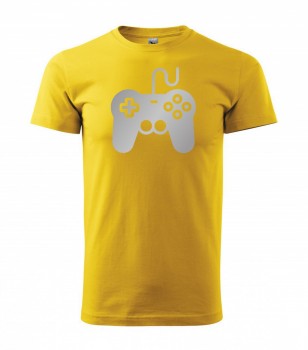 Tričko pro hráče H01 žluté se stříbrným potiskem M pánské