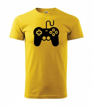 Tričko pro hráče H01 žluté s černým potiskem XS pánské