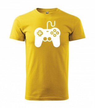 Tričko pro hráče H01 žluté s bílým potiskem XS pánské