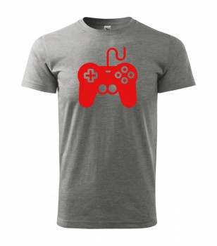 Tričko pro hráče H01 šedé s červeným potiskem XL pánské