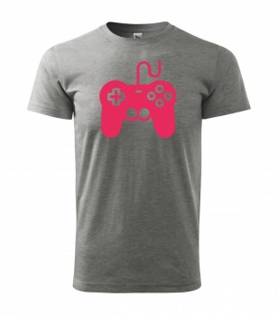 Tričko pro hráče H01 šedé s růžovým potiskem XS pánské