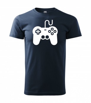 Tričko pro hráče H01 námořní modrá s bílým potiskem XL pánské