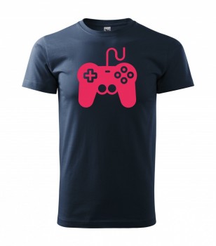 Tričko pro hráče H01 námořní modrá s růžovým potiskem XL pánské