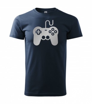 Tričko pro hráče H01 námořní modrá se stříbrným potiskem XL pánské