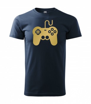 Tričko pro hráče H01 námořní modrá se zlatým potiskem XS pánské
