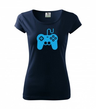 Tričko pro hráče H01 námořní modrá se sv. modrým potiskem dámské XS dámské