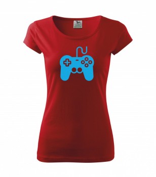 Tričko pro hráče H01 červené se sv. modrým potiskem dámské XS dámské