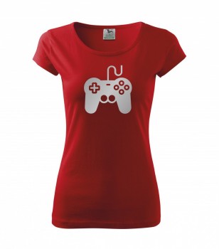 Tričko pro hráče H01 červené se stříbrným potiskem dámské S dámské