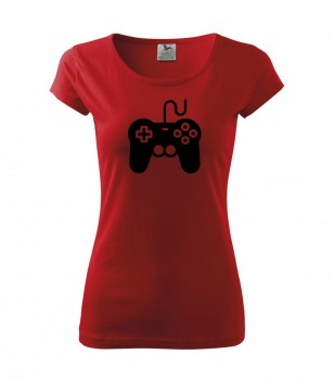 Tričko pro hráče H01 červené s černým potiskem dámské S dámské