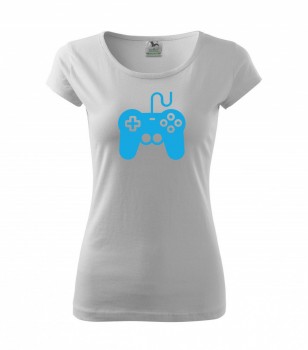 Tričko pro hráče H01 bílé se sv. modrým potiskem dámské XS dámské