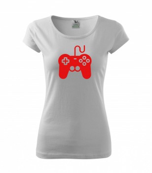 Tričko pro hráče H01 bílé s červeným potiskem dámské XL dámské