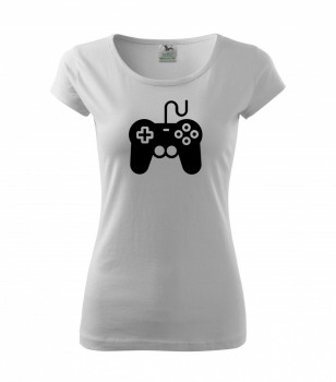 Tričko pro hráče H01 bílé s černým potiskem dámské XL dámské