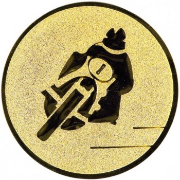 Emblém motorka zlato 25 mm
