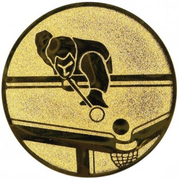 Emblém kulečník zlato 50 mm