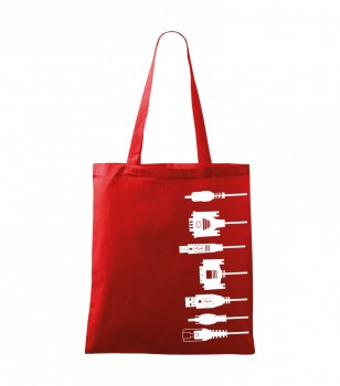 Bavlněná taška červená HANDY - T10