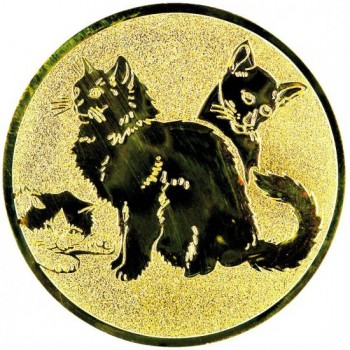 Emblém kočky zlato 25 mm