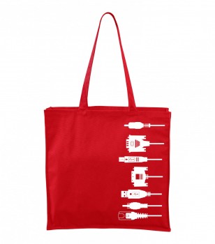 Bavlněná taška červená CARRY - T10