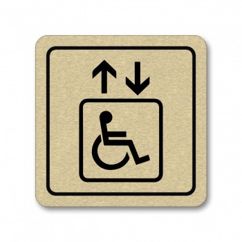 Piktogram Výtah pro invalidy zlato