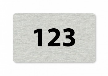 Číslo na dveře S05 stříbro