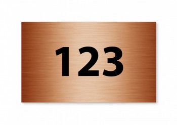 Číslo na dveře S04 bronz