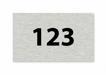 Číslo na dveře S04 stříbro