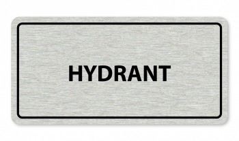 Piktogram textový-hydrant stříbro