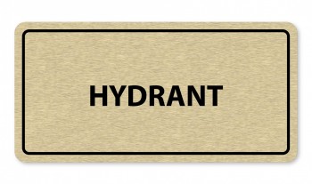 Piktogram textový-hydrant zlato
