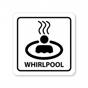 Piktogram Whirlpool bílý hliník