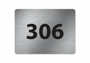 Domovní číslo DS03 stříbro