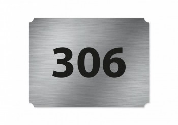 Domovní číslo DS02 stříbro
