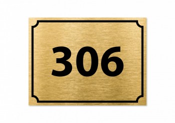Domovní číslo DS04 zlato