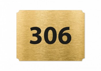 Domovní číslo DS02 zlato