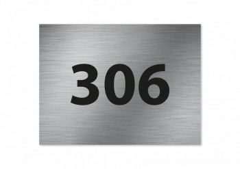 Domovní číslo DS01 stříbro