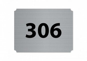 Domovní číslo DP02 stříbro
