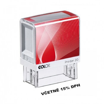 COLOP ® Razítko COLOP Printer 20/VČETNĚ 15% DPH černý polštářek
