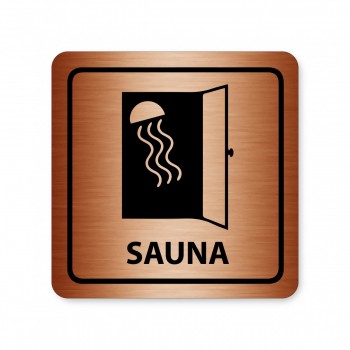 Piktogram sauna 2 bronz
