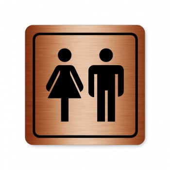 Piktogram WC muži/ženy bronz