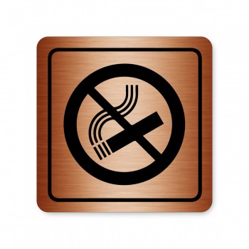 Piktogram zákaz kouření bronz