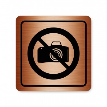 Piktogram zákaz fotografování bronz